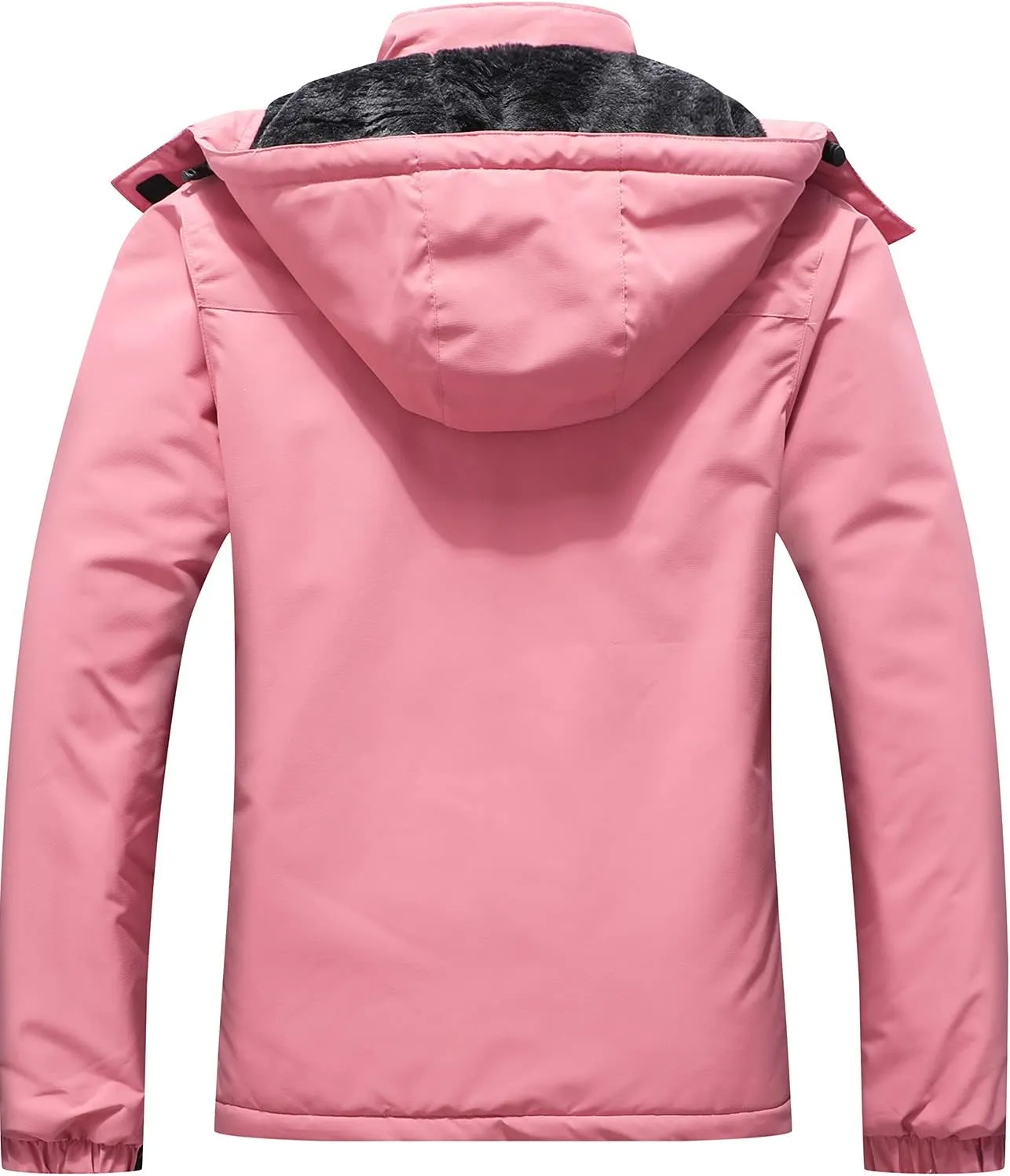 MOERDENG Women's Ski Jacket Warm Winter Coat Hooded Snowboarding Jackets Waterproof Mountain Windbreaker for Hiking Traval