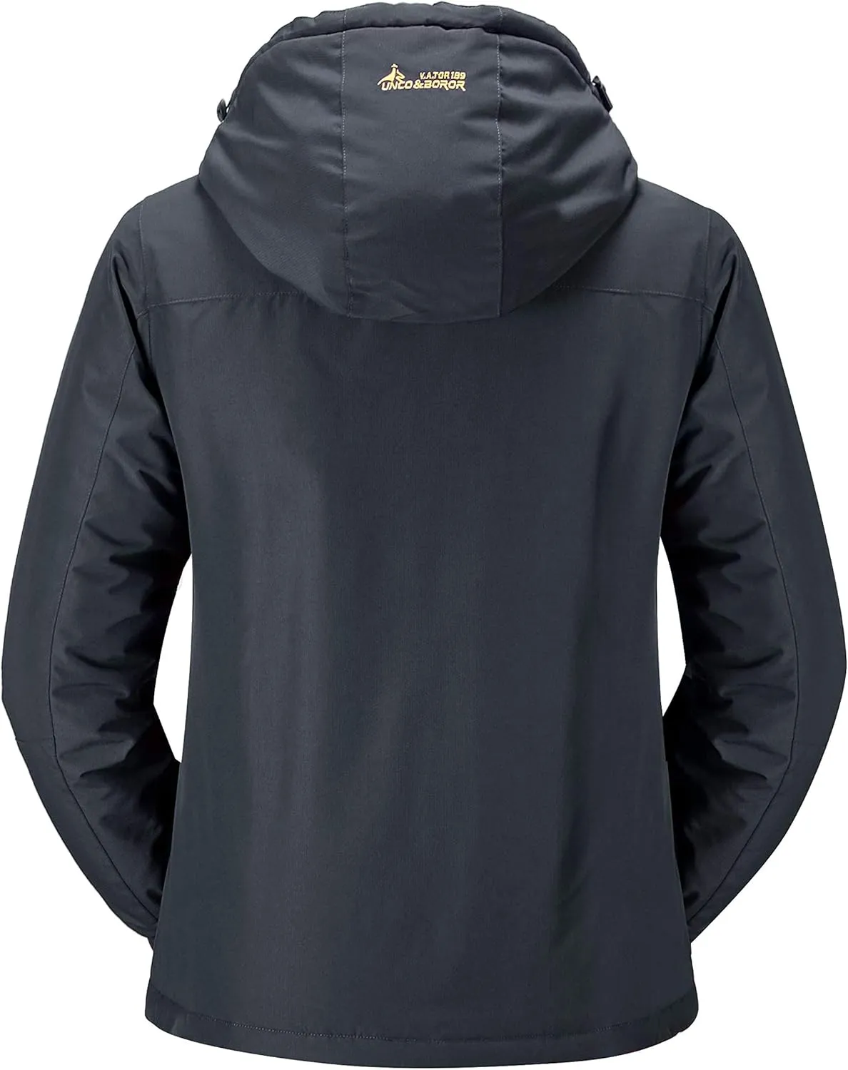 MOERDENG Women's Waterproof Ski Jacket Warm Winter Snow Coat Mountain Windbreaker Hooded Raincoat Jacket