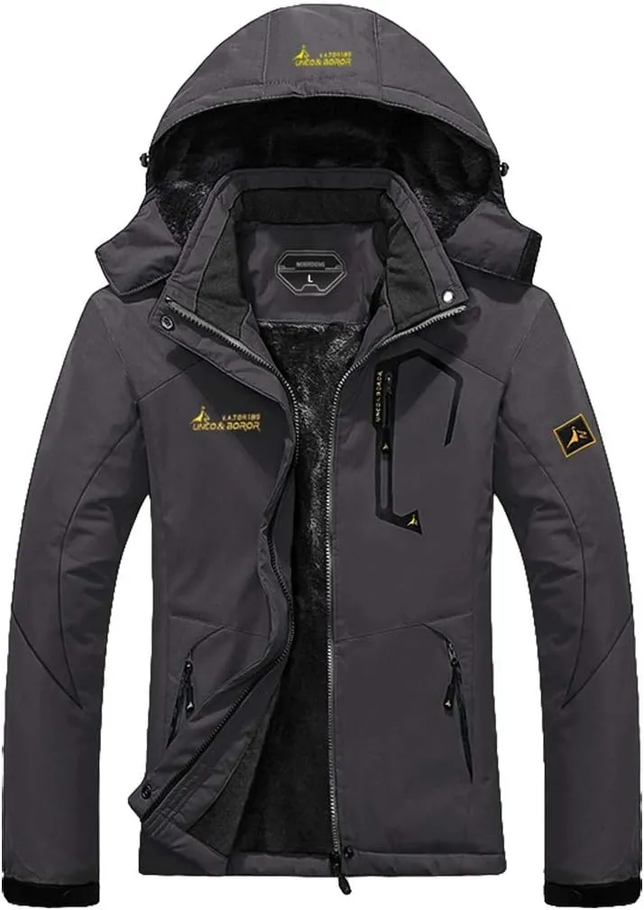 MOERDENG Women's Waterproof Ski Jacket Warm Winter Snow Coat Mountain Windbreaker Hooded Raincoat Jacket