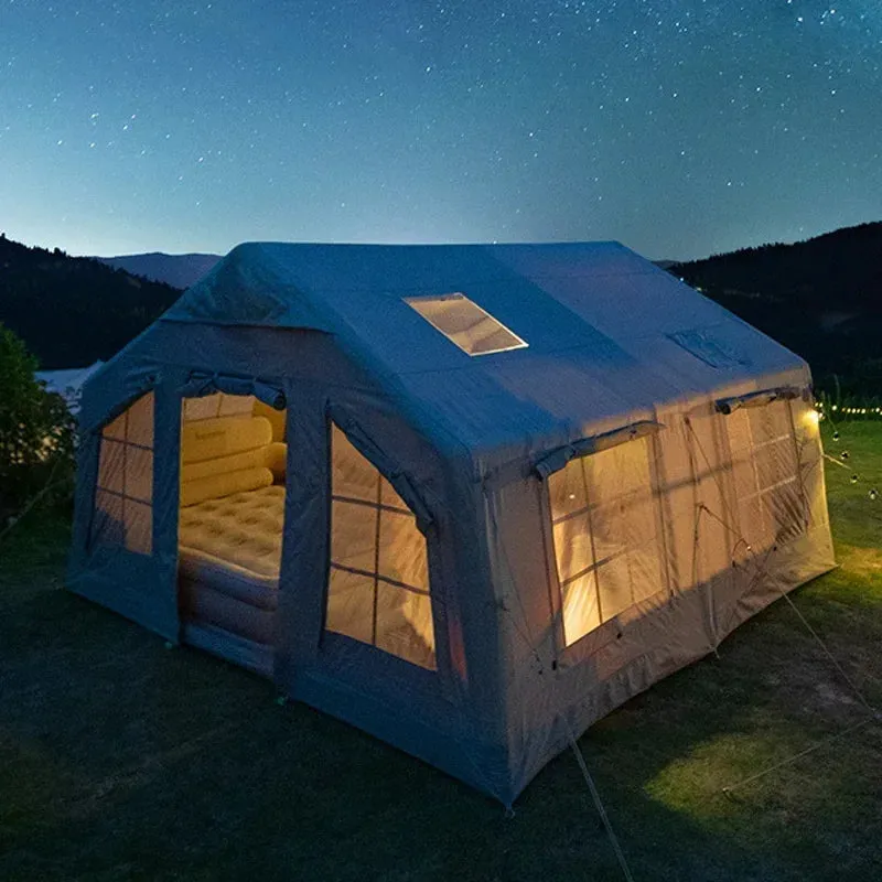 Mongolian Inflatable Event Tent - Waterproof 8-Person Air Tent for Outdoor Events & Glamping