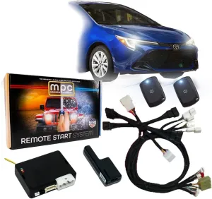 MPC Remote Start Kit Compatible with Toyota Corolla 2023-2025 Hybrid Push to Start - Plugin T-Harness - (2) Ultra-Compact Extended Range 1-Button Remotes - Up to 1,500 ft Range