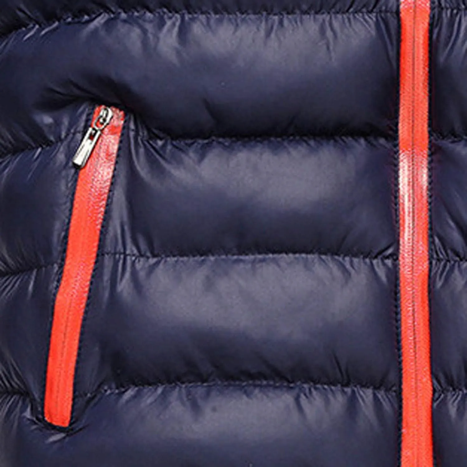 Muscularfit Men's Winter Puffer Jacket Full Zip Quilted Warm Thicken Down Coats Lightweight Windproof Stand Collar Jackets