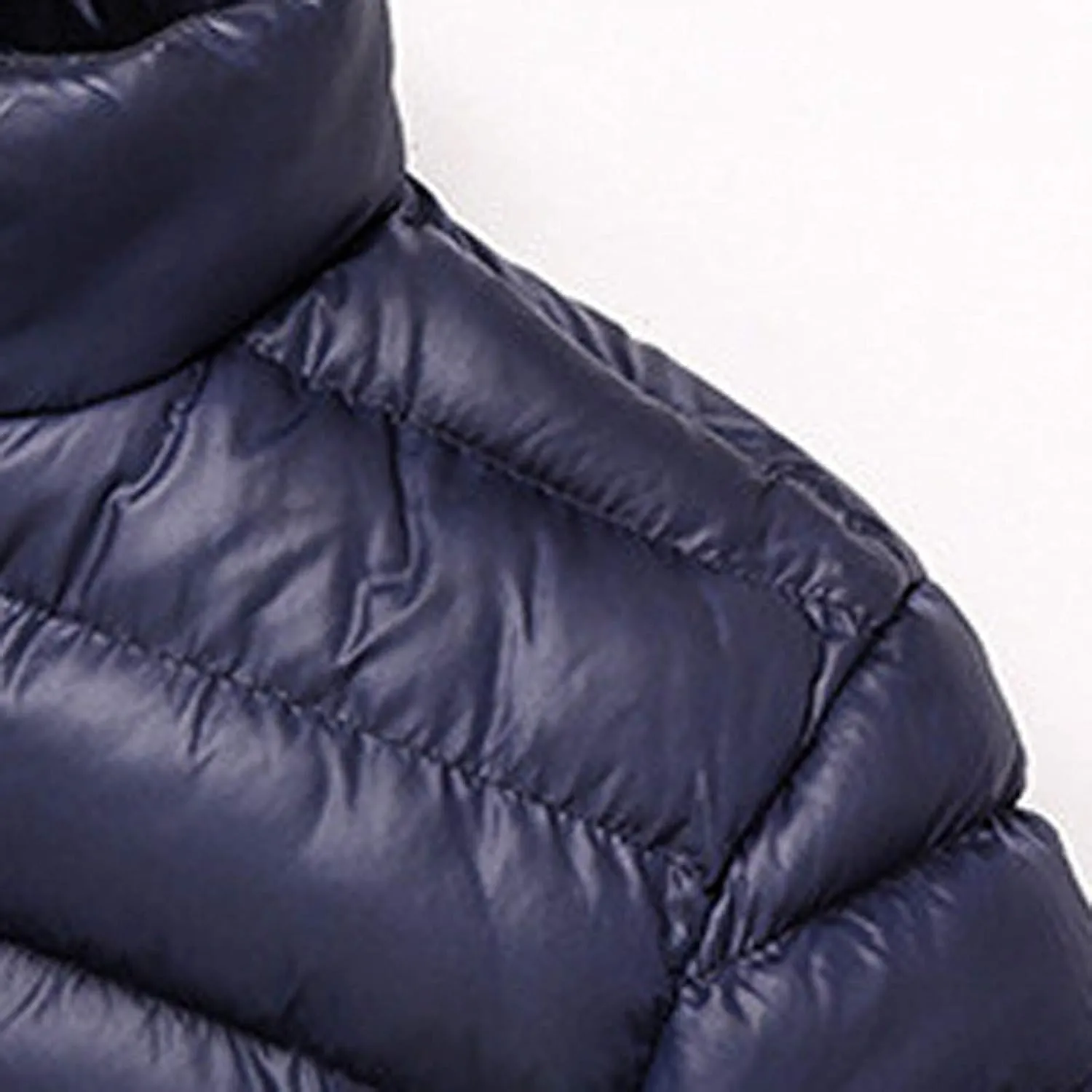 Muscularfit Men's Winter Puffer Jacket Full Zip Quilted Warm Thicken Down Coats Lightweight Windproof Stand Collar Jackets