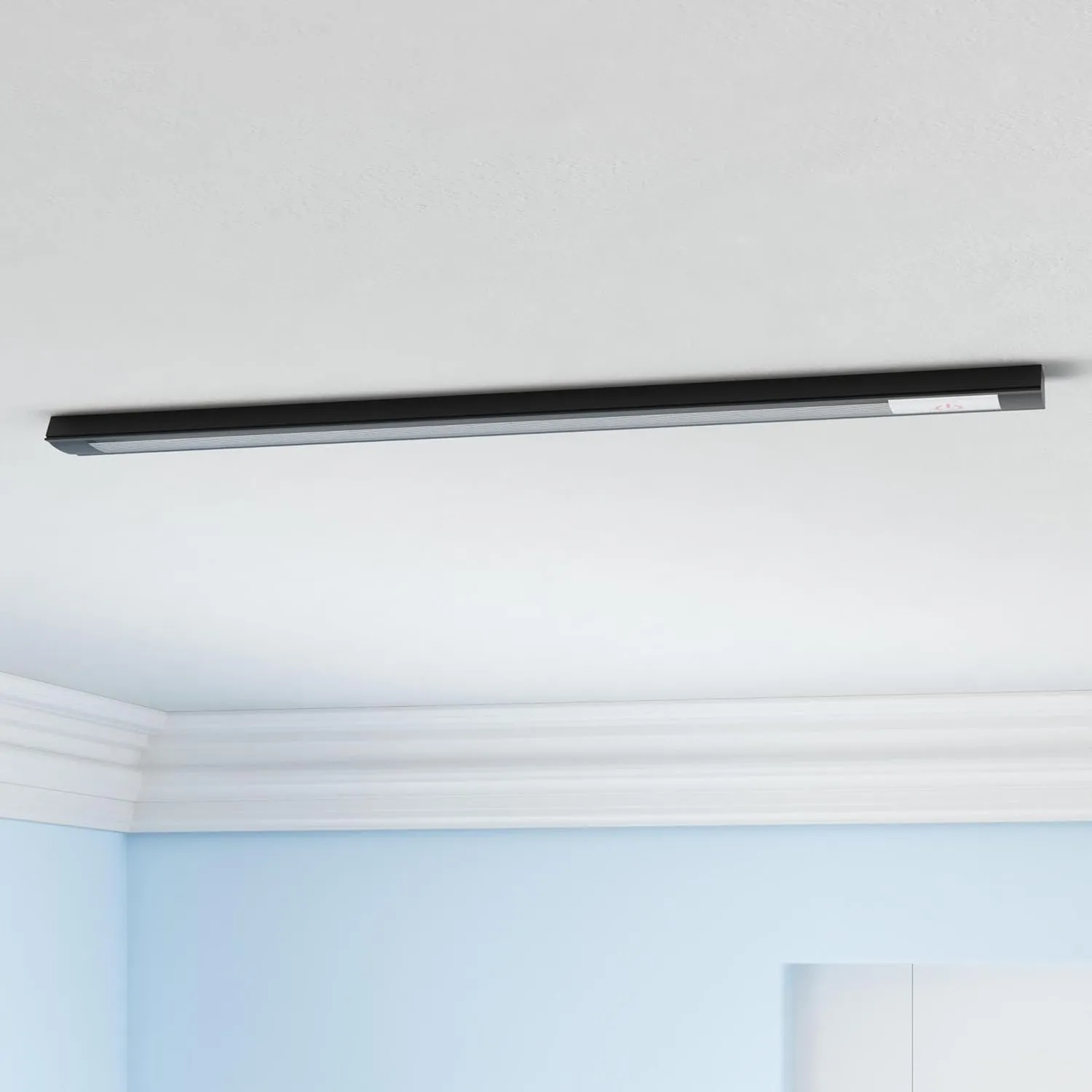 MYPLUS Under Cabinet Lights, 12" Touch Activated and Dimmable Aluminum LED Bar for Kitchen, Workbench and Desk, Warm White 3000K, Plug-in, Black.