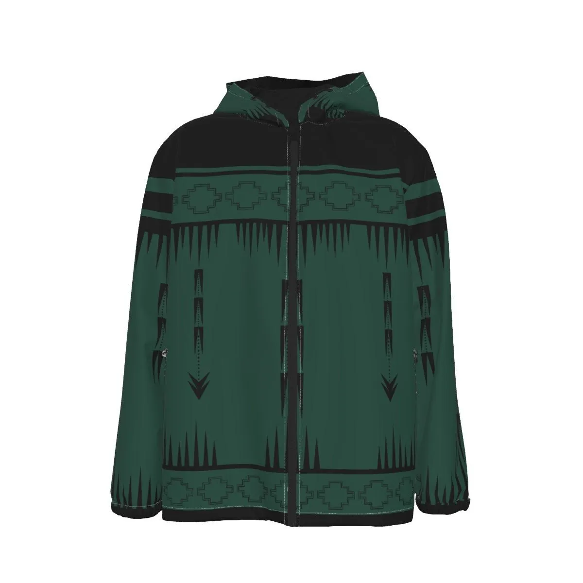 Native Print Windproof Jacket