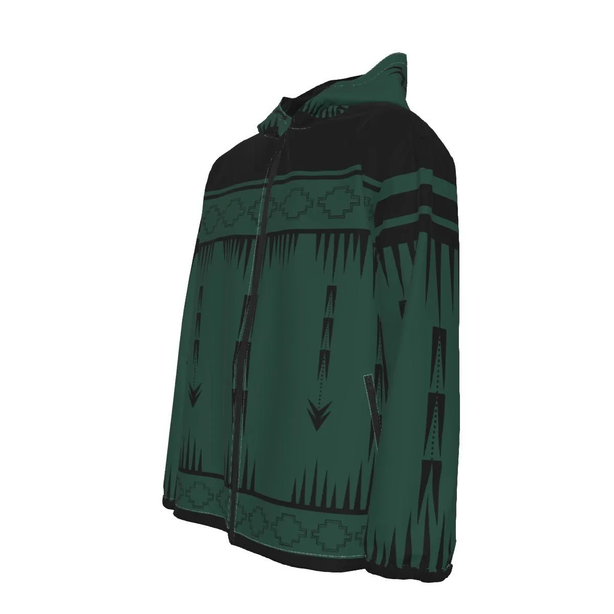Native Print Windproof Jacket