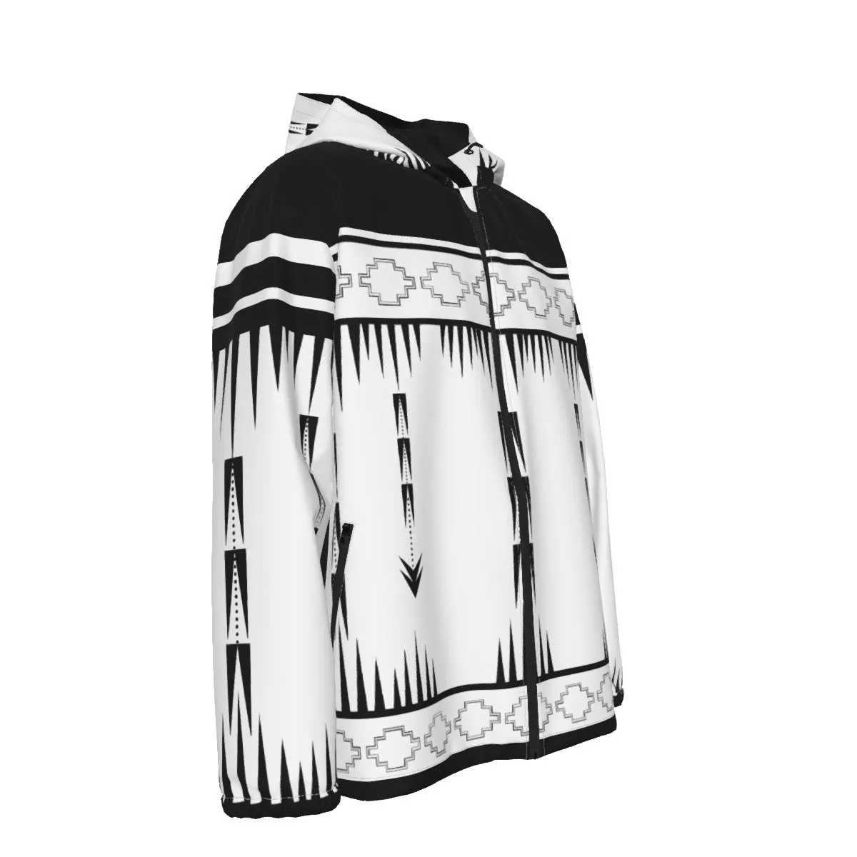 Native Print Windproof Jacket