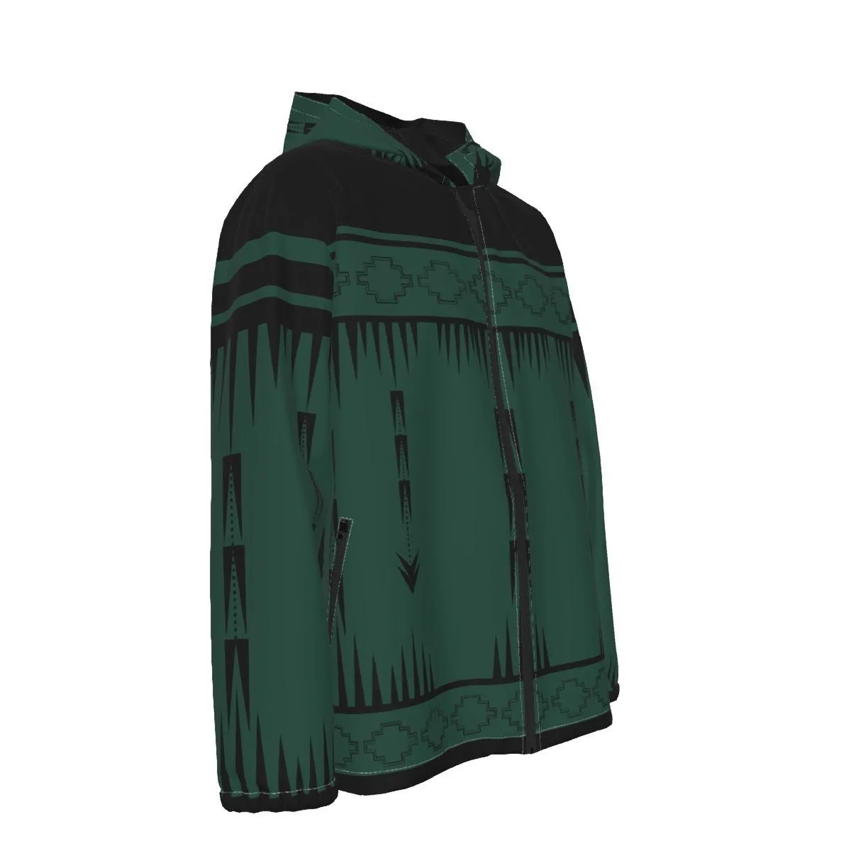 Native Print Windproof Jacket