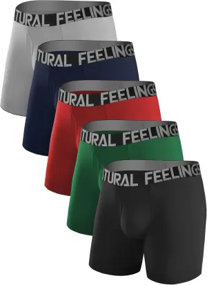 Natural Feelings Mens Underwear Coolzone Boxer Briefs for Men Pack Stretch Performance Quick Dry Sports Underwear