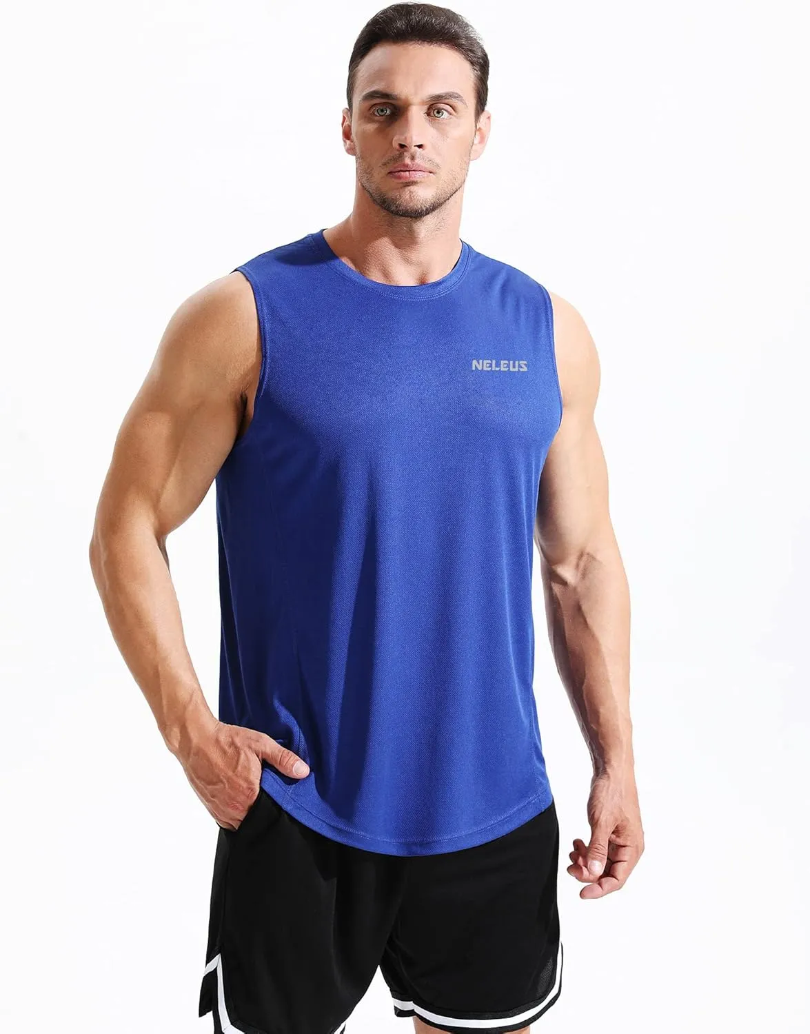 NELEUS Men's Dry Fit Workout Running Muscle Tank Top