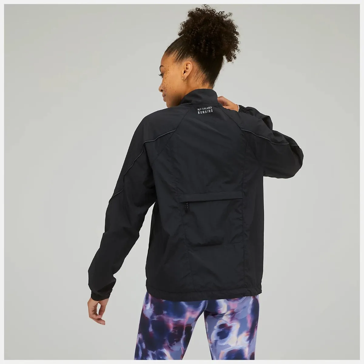 New Balance Impact Run Packable Jacket Womens (Black)