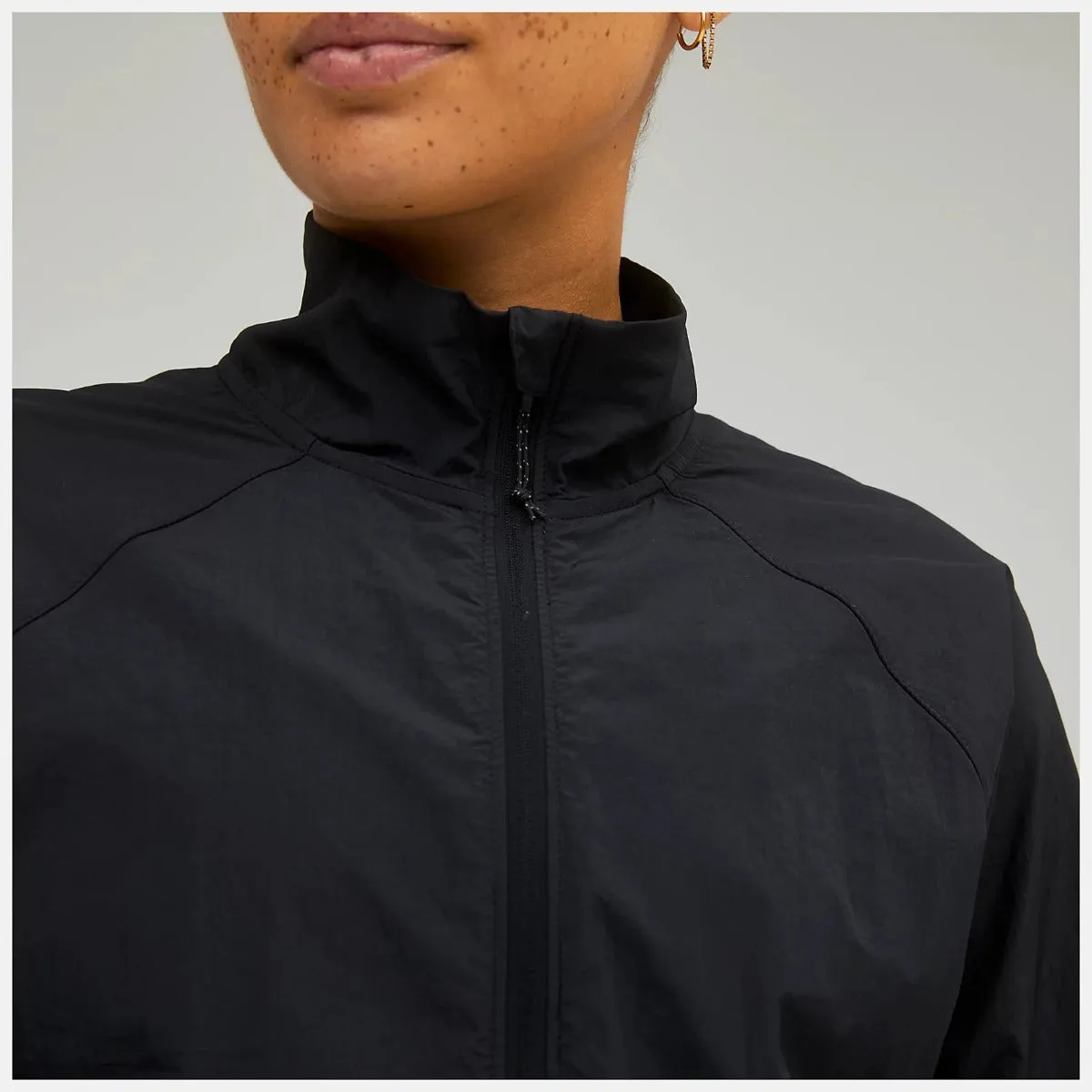 New Balance Impact Run Packable Jacket Womens (Black)