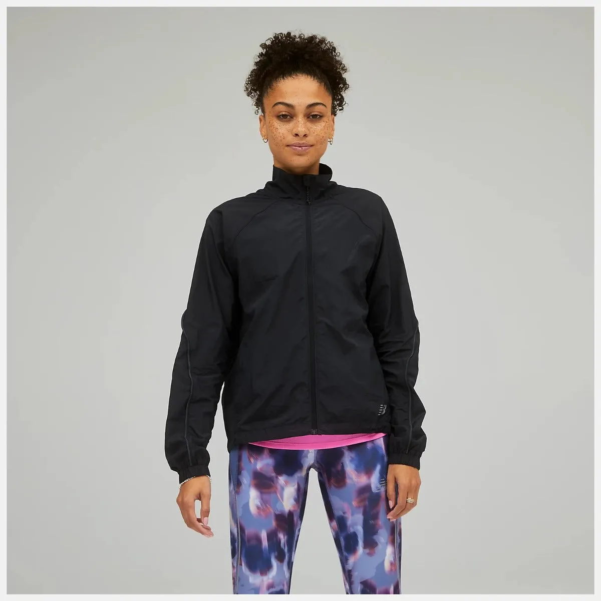 New Balance Impact Run Packable Jacket Womens (Black)