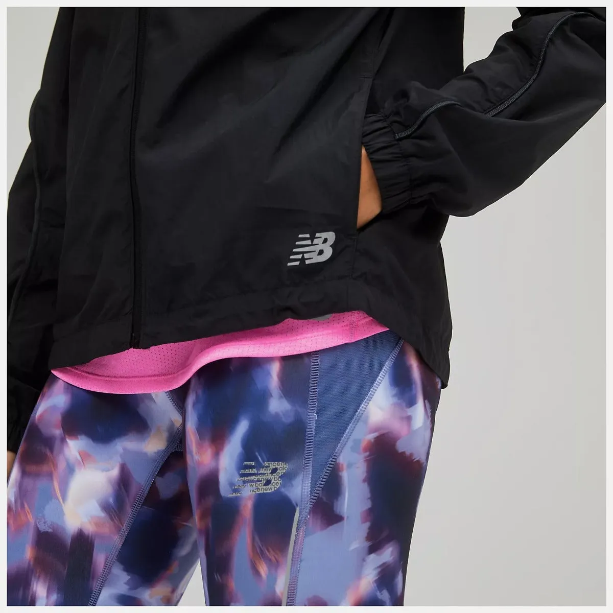New Balance Impact Run Packable Jacket Womens (Black)