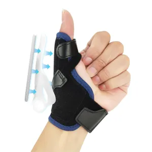 New Upgraded 2 in 1 Thumb Brace, Removable Thumb Spica Splint Left Right Hand with 3 Level Stability, Reversible Thumb Support for CMC, De Quervain's Tendonitis, Trigger Thumb (Blue)