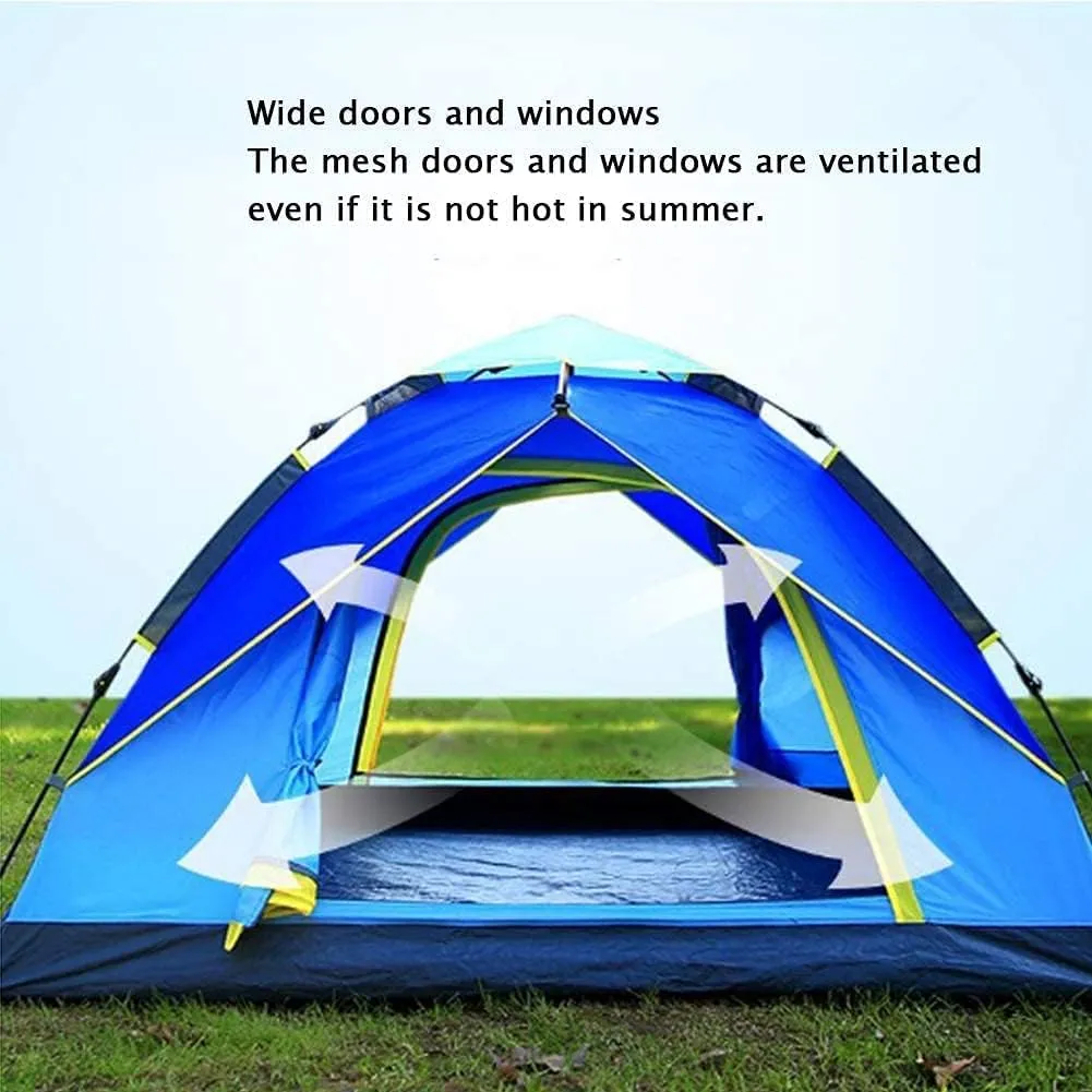 NIEH Tent Outdoor Camping Portable Waterproof Breathable Multifunction Folding Automatic Family Tents 3-4 Person