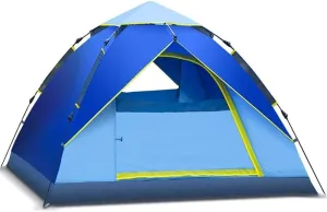 NIEH Tent Outdoor Camping Portable Waterproof Breathable Multifunction Folding Automatic Family Tents 3-4 Person
