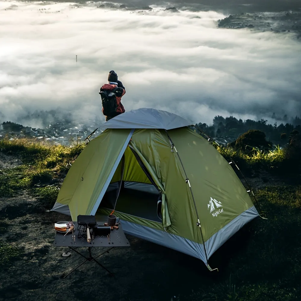 Night Cat Upgraded Camping Tent For 1 Person Man Waterproof Backpacking Tents Easy Setup Lightweight For Hiking Backyard