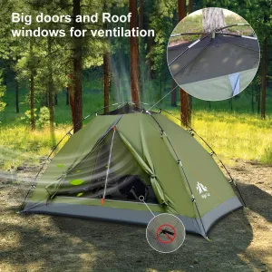 Night Cat Upgraded Camping Tent For 1 Person Man Waterproof Backpacking Tents Easy Setup Lightweight For Hiking Backyard