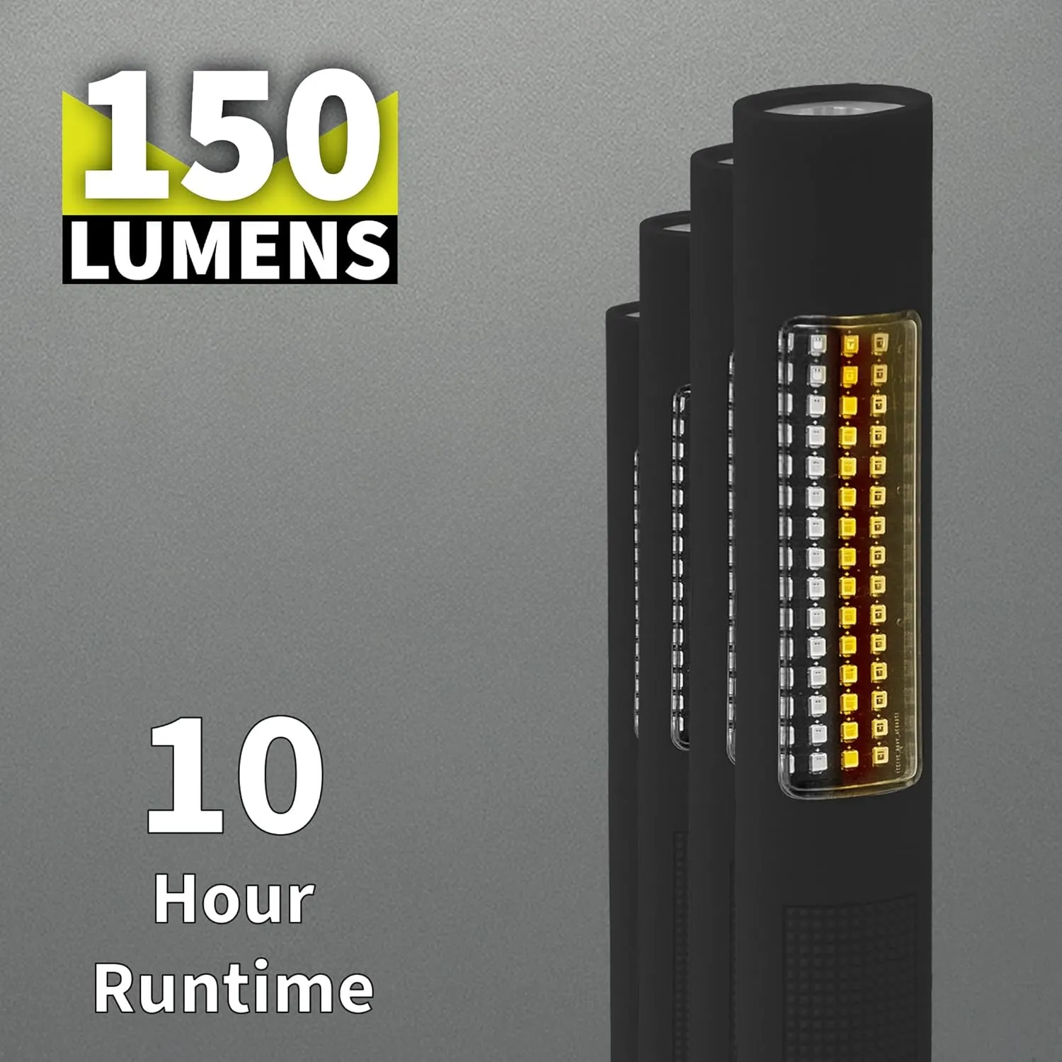 Nightstick NSP-1174 LED Safety Light & Flashlight - White & Amber Floodlight , Black