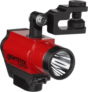 Nightstick XPP-5466R FORTEM Intrinsically Safe Helmet-Mounted Dual-Light Flashlight, Red