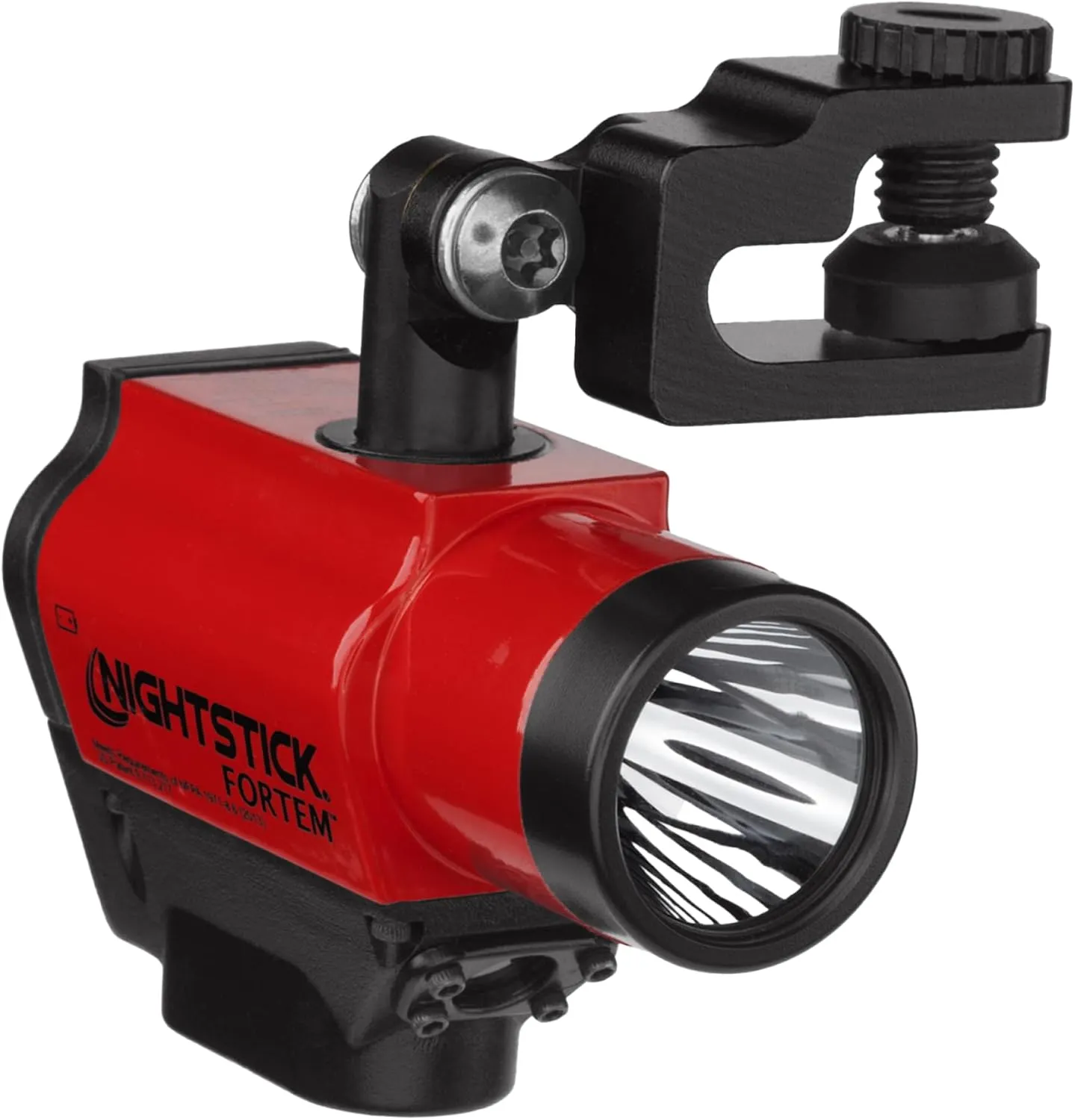 Nightstick XPP-5466R FORTEM Intrinsically Safe Helmet-Mounted Dual-Light Flashlight, Red