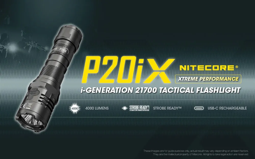 Nitecore P20iX 4000 Lumen USB-C Rechargeable Flashlight