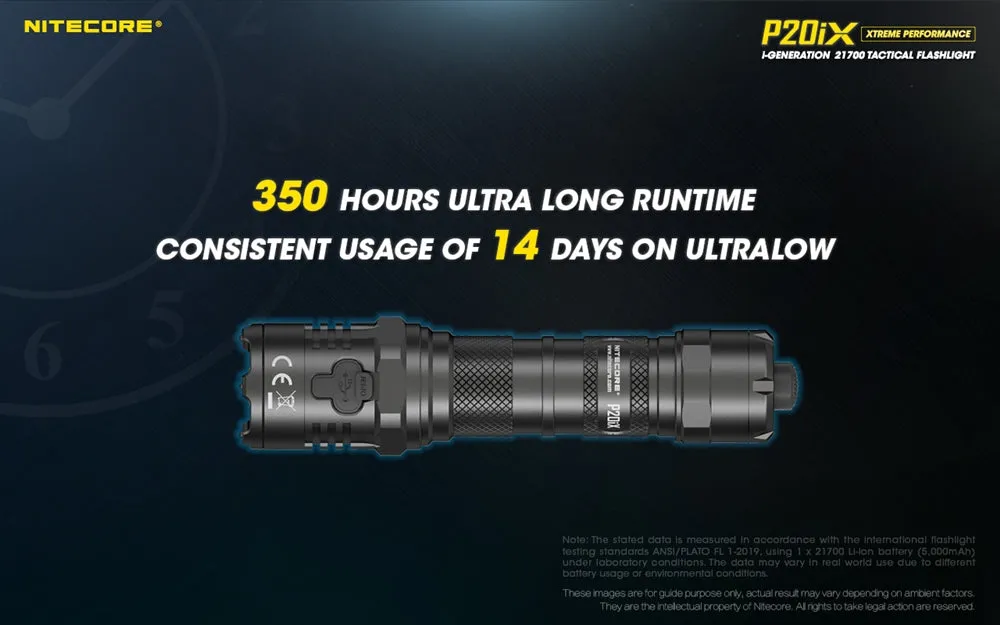Nitecore P20iX 4000 Lumen USB-C Rechargeable Flashlight