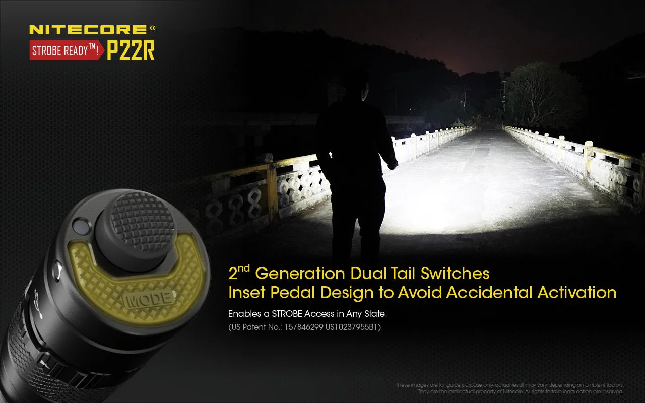 Nitecore P22R Tactical Flashlight (USB-C)