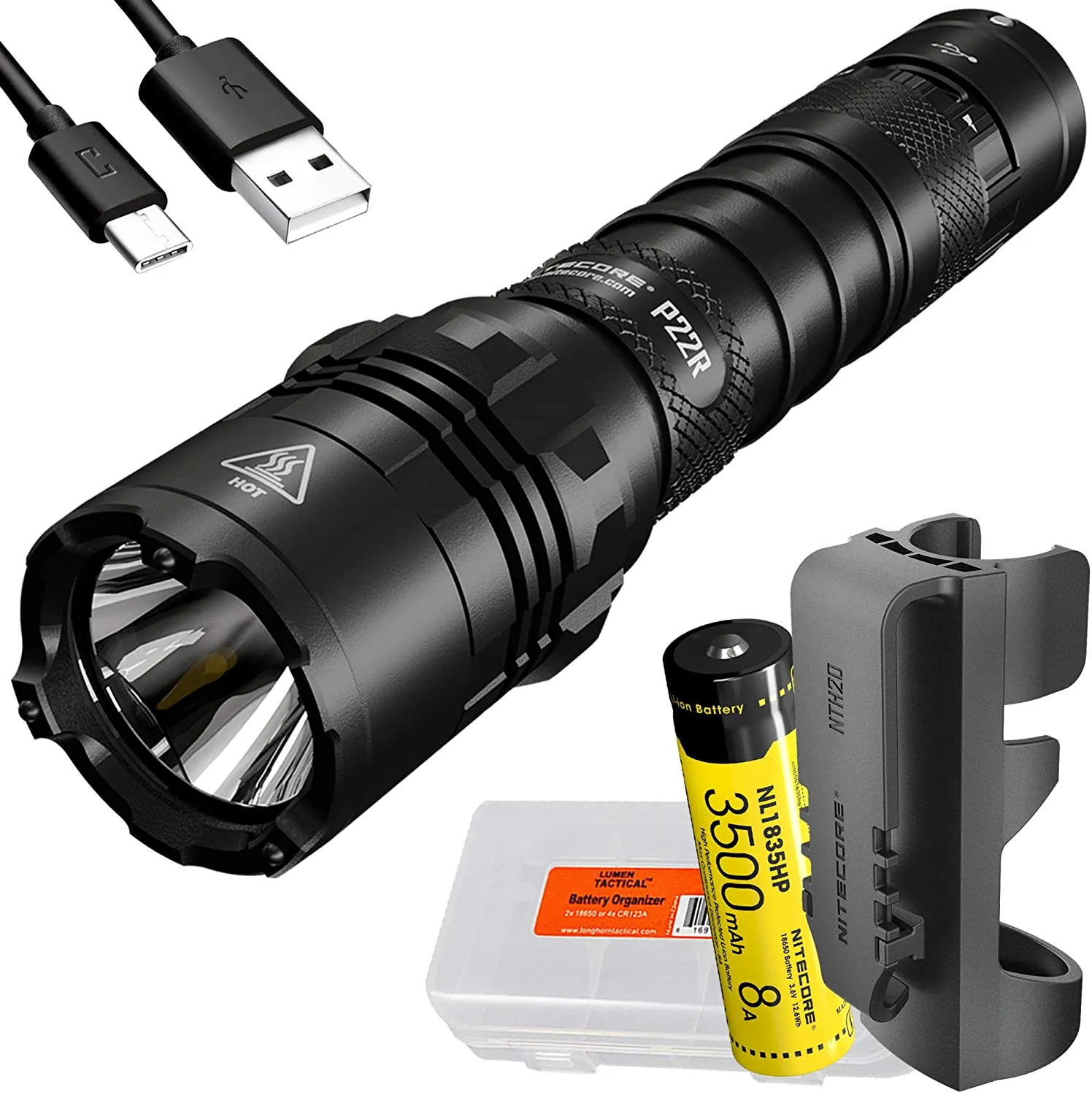 Nitecore P22R Tactical Flashlight (USB-C)