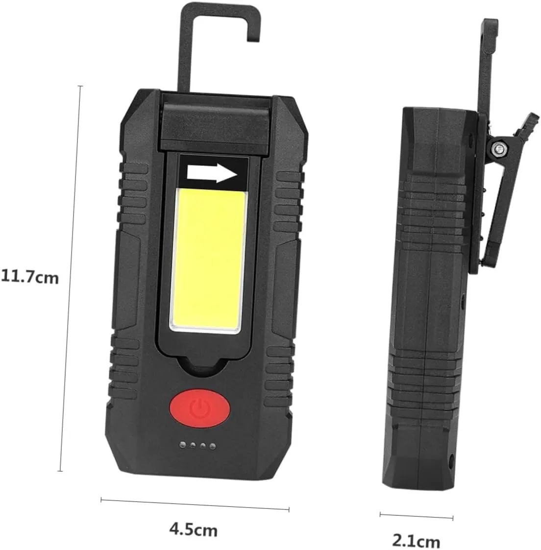 NUOBESTY USB Rechargeable Cob LED with Magnet Hook Portable Camping Lamp with Illumination Lighting Modes for Emergency Outdoor Use