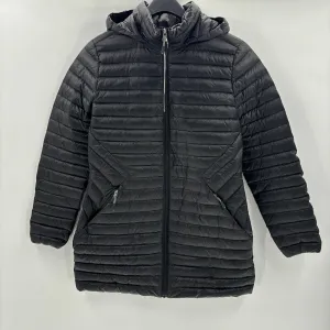 NWT 32 Degrees Women’s Packable Down Hooded Full Zip Puffer Jacket, Black Size S