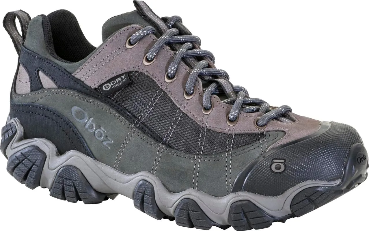 Oboz Men's Firebrand II Low B-Dry, Gray, 11 Wide