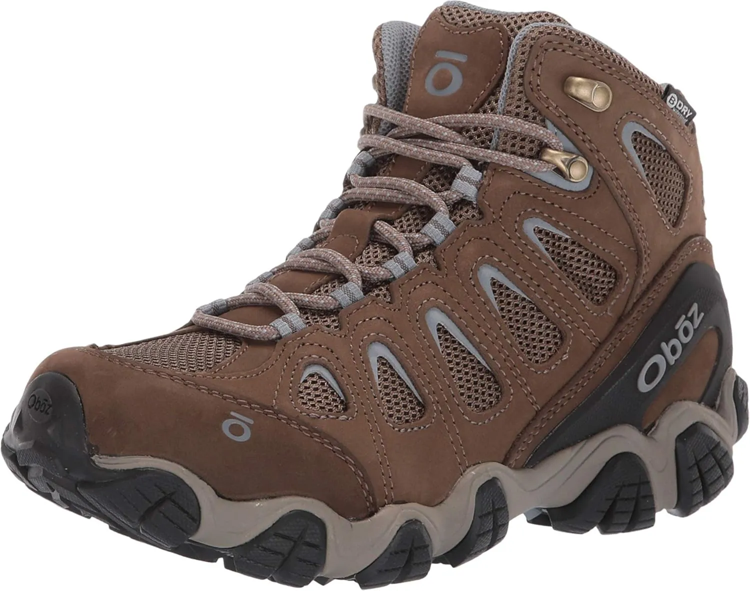 Oboz Sawtooth II Mid B-DRY Hiking Boot - Women's Brindle/Tradewinds Blue 6.5