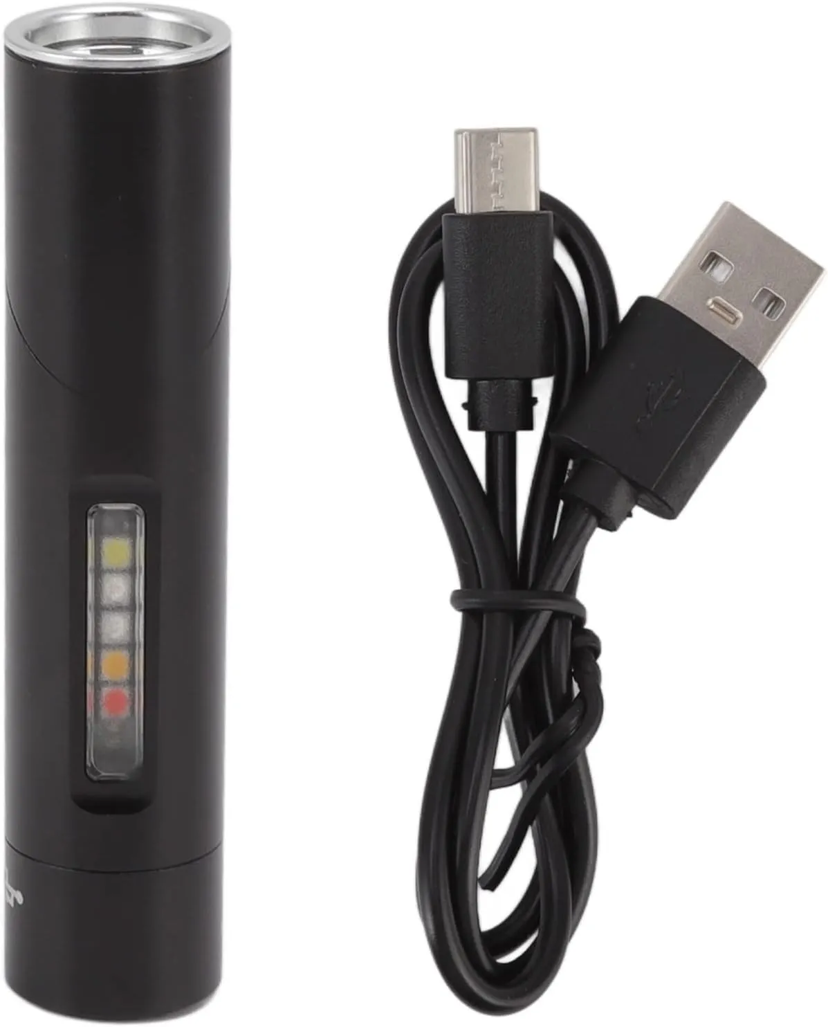 oceanside Flashlight Mini Flashlight 90 Degree Tiltable Head LED Flashlight Magnetic Rechargeable LED Torch