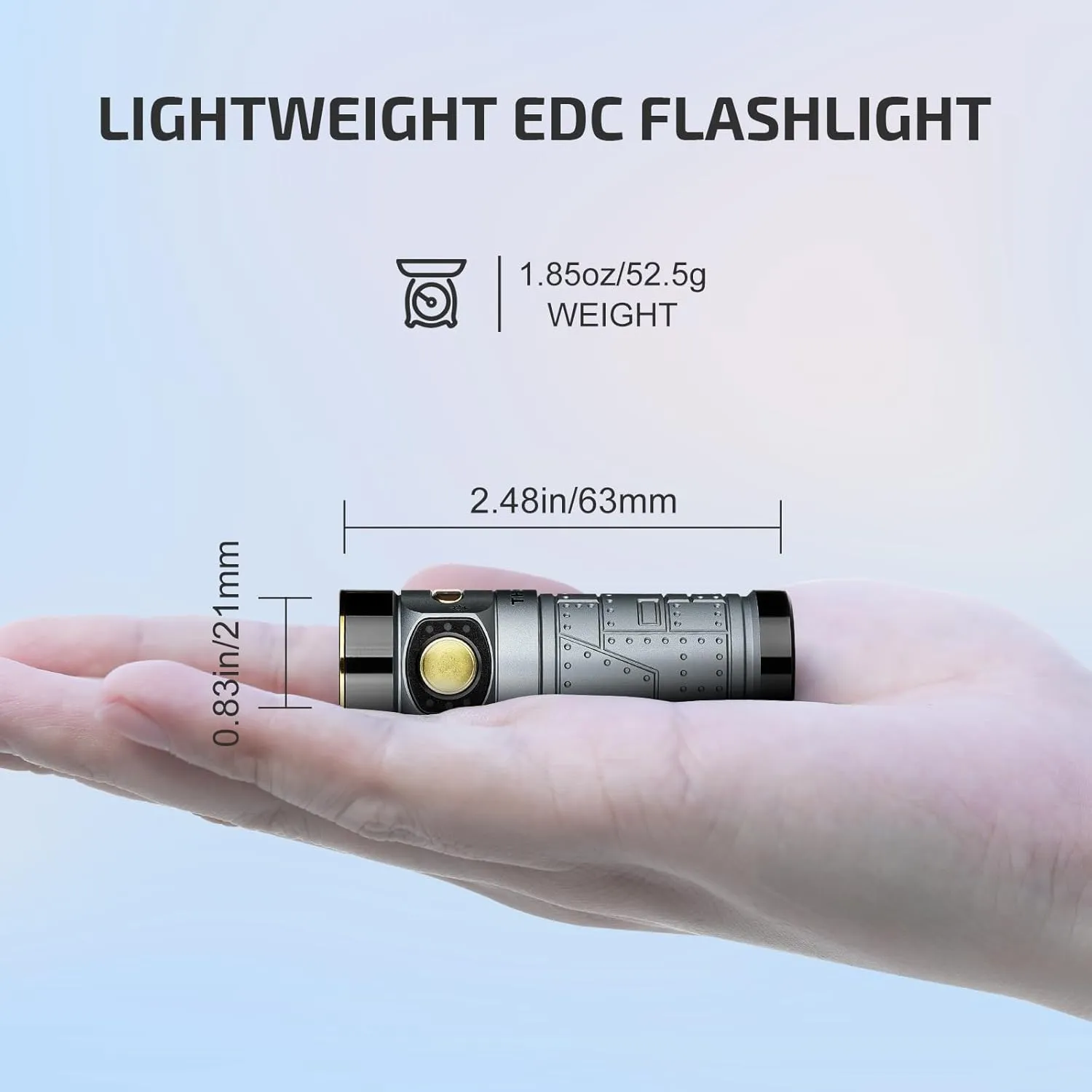 OLIGHT Baton4 Rechargeable EDC Light, LED Pocket Flashlight 1300 Lumens with Magnetic Charging Cable, IPX8 Waterproof for Home, Camping (Fighter Pilot)