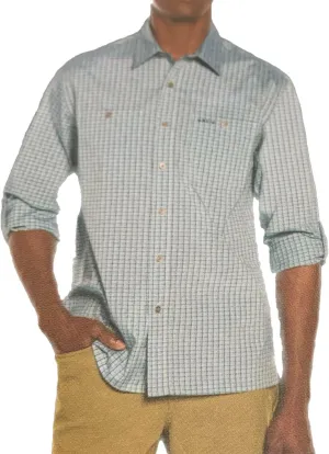 Orvis Men's UPF 30  Quick Dry Long Sleeve Button Up Tech Shirt with Roll Tab Sleeves