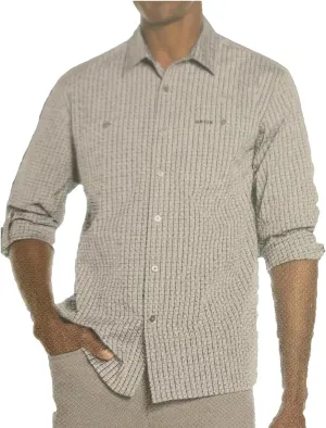 Orvis Men's UPF 30  Quick Dry Long Sleeve Button Up Tech Shirt with Roll Tab Sleeves