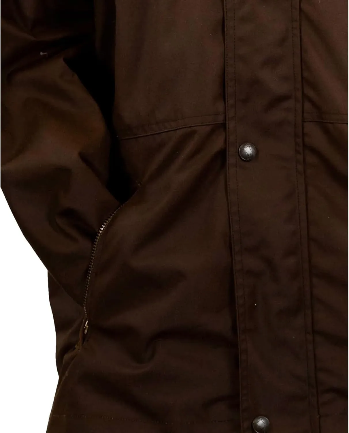 Outback Trading Company Waterproof Breathable Adjustable Outdoor Camping Traveling Packable Oilskin Hooded Lined Parka Jacket
