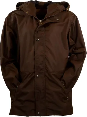 Outback Trading Company Waterproof Breathable Adjustable Outdoor Camping Traveling Packable Oilskin Hooded Lined Parka Jacket