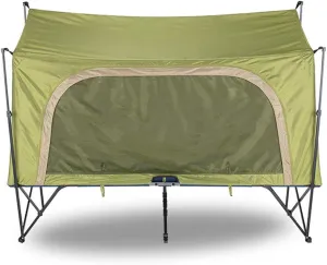 Outdoor Backpack Tent Automatic Camping Cot 4-Season Outdoor Off Ground Tent Folding for 2 Person Hiking Winter Fishing Camping Travel Night Cat Camping Tent, 200X80X126cm, Khaki