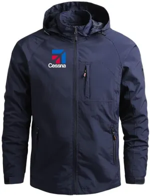 Outdoor Hooded Aviation Pilots Cessna Lightweight Windbreakers Jackets Coats