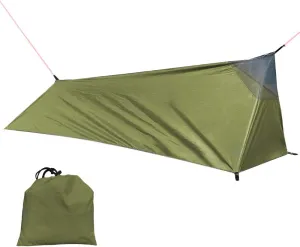 Outdoor Tent, Backpacking Tent Outdoor Camping Sleeping Bag Tent Lightweight Single Person Tent with Mosquito Net, 1, Army Green