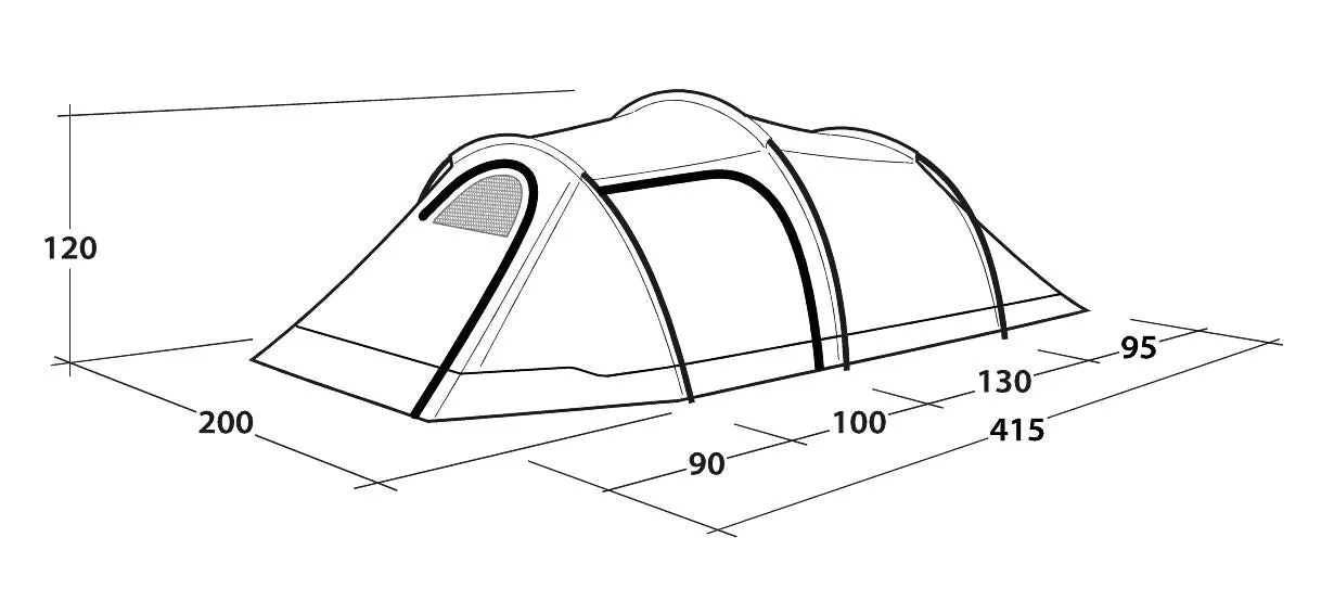 Outwell Earth 3, 3 Person Tent - Green (OUT0088)