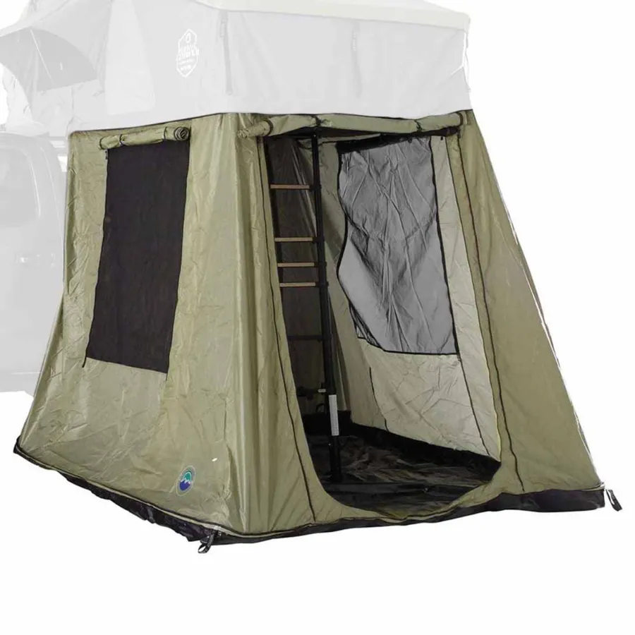 OVS HD Nomadic 3 Roof Top Tent Annex Green Base With Black Floor & Travel Cover