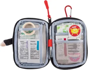 Owie Ninja Small Mini Compact First Aid Kit for Parents on The Go and Hanging in a Diaper Bag, Travel, Purse or Use it at Home or Outdoor