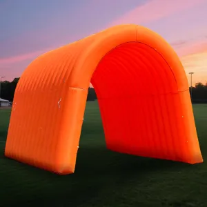 OZIS 16FT Inflatable Tunnel Sports Tunnel Entrance with Installed Blower Inflatable Tunnel Tent for Business Advertising Event Exhibition Promotion,Street,Shop,Supermarket,School(Orange, 16x10x10ft)
