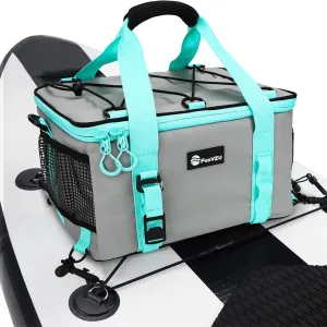 Paddle Board Cooler, Waterproof SUP Cooler Bag with TPU Zipper, Durable PVC Material, 26L Capacity Fits 42 Cans, Paddle Board Accessories for Stand-Up Paddleboard, Beach, Camping, Kayaking