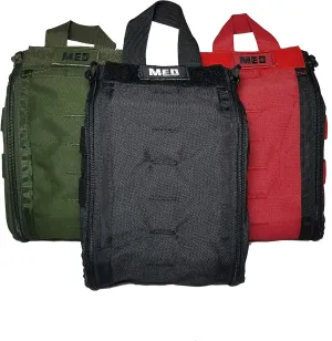Patrol Trauma Kit Level 1 w/CAT Tourniquet and Molle Rip-to-Open Pouch (Black)