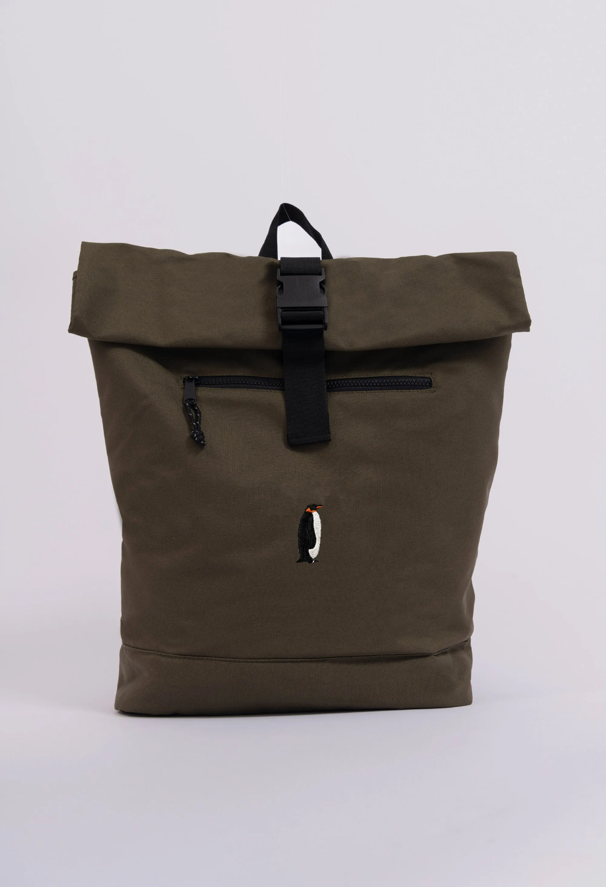 penguin recycled roll-top backpack